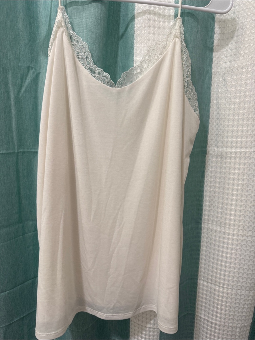 Maurices Cream Lace-Trim Slip Camisole
